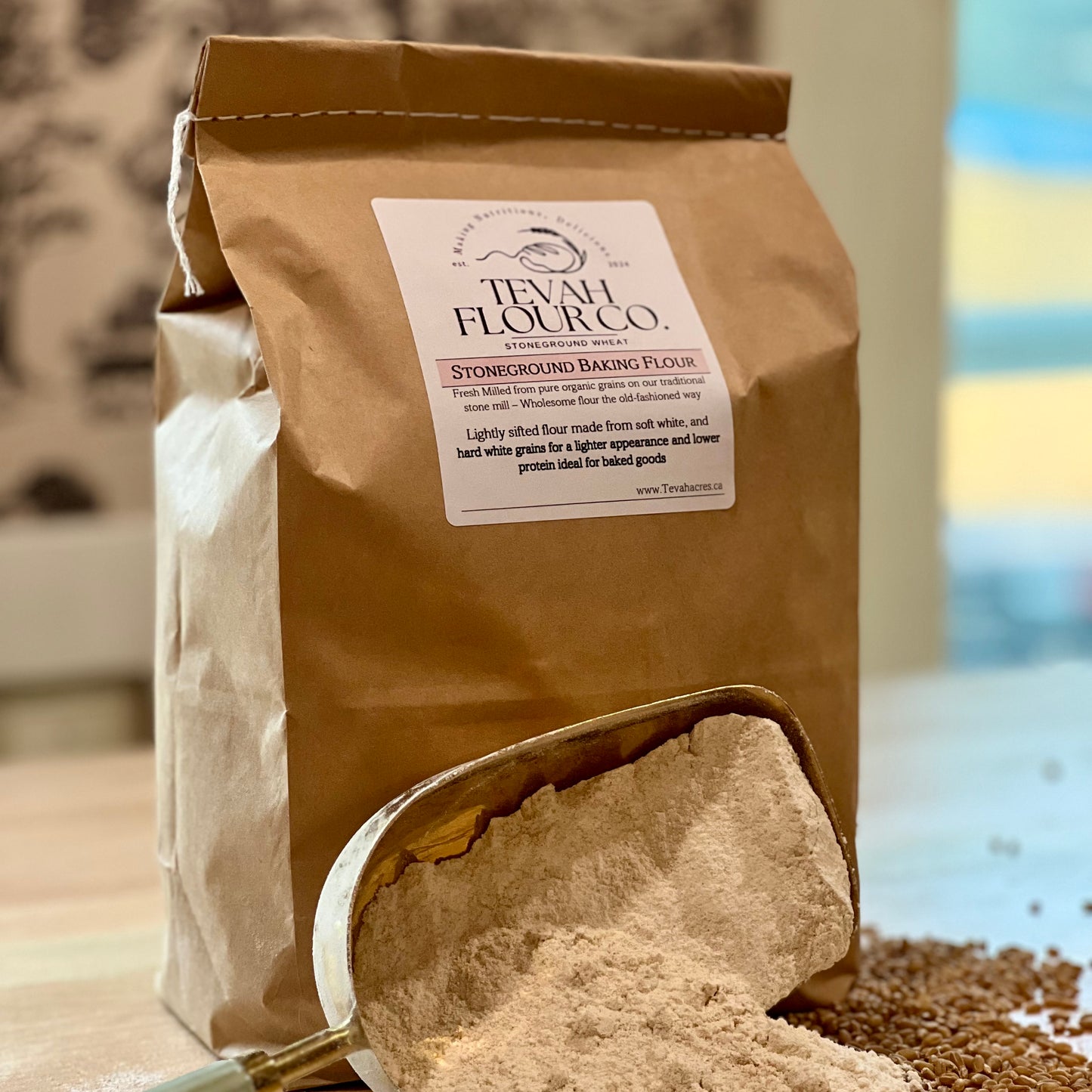 Stoneground baking flour