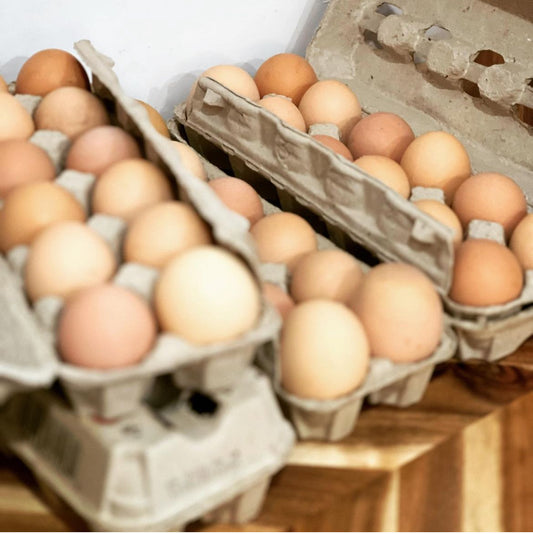 Farm fresh, organic eating eggs