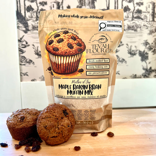 Muffins of Joy - Maple Raisin Bran - Fresh Milled Muffin Mix