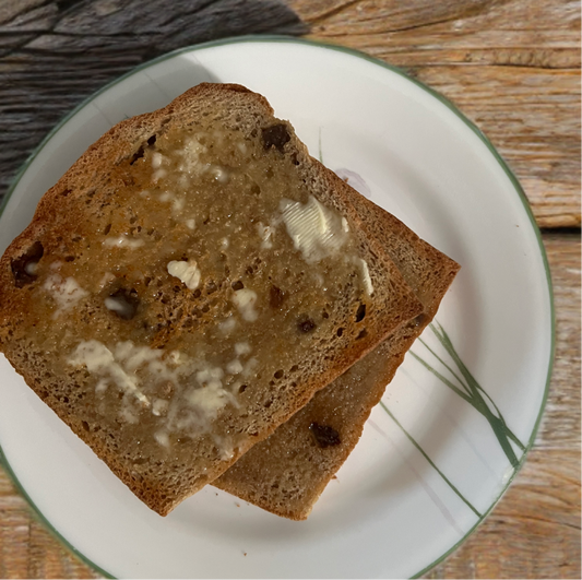 January 14 pickup - TWO loaves Fresh milled cinnamon Raisin bread